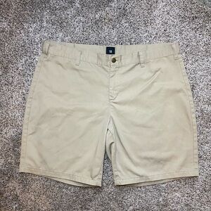 Classic Tan Men's Flat Front Shorts